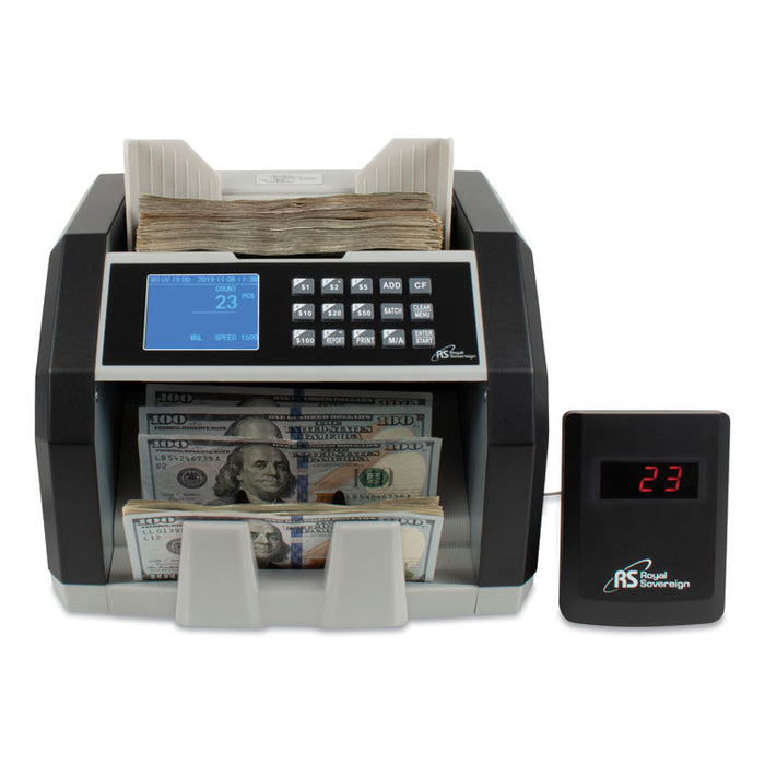 Front Load Bill Counter w/ Value Counting/Counterfeit Detection, 1500 Bills/Min