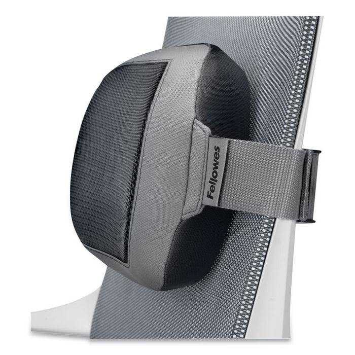 I-Spire Series Lumbar Cushion, 14 x 6 x 3, Gray