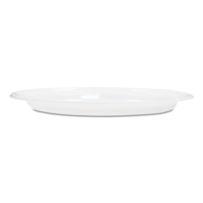 Famous Service Plastic Dinnerware, Plate, 6" dia, White, 125/Pack