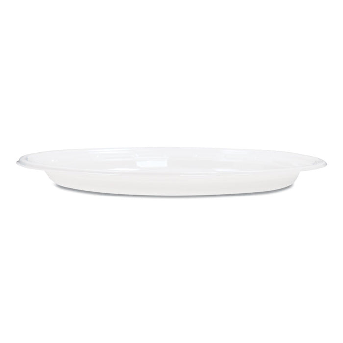 Famous Service Plastic Dinnerware, Plate, 6" dia, White, 125/Pack