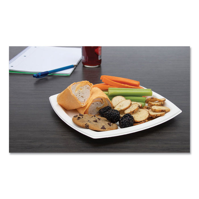 Bare Eco-Forward Sugarcane Dinnerware, Plate, 10" dia, Ivory, 125/Pack, 4 Packs/Carton