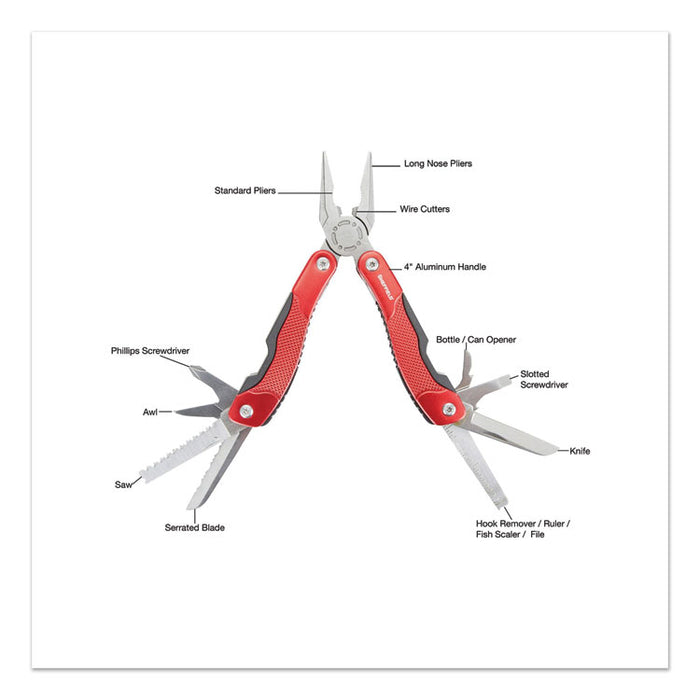 15-in-1 All-Purpose Stainless Steel Tool with Belt Pouch