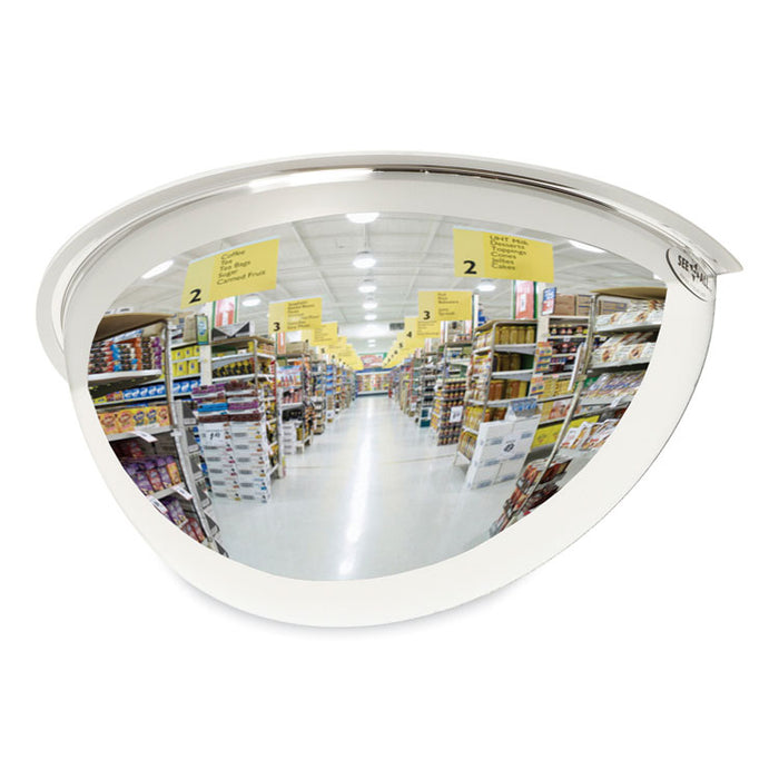 Half-Dome Convex Security Mirror, 18" Diameter