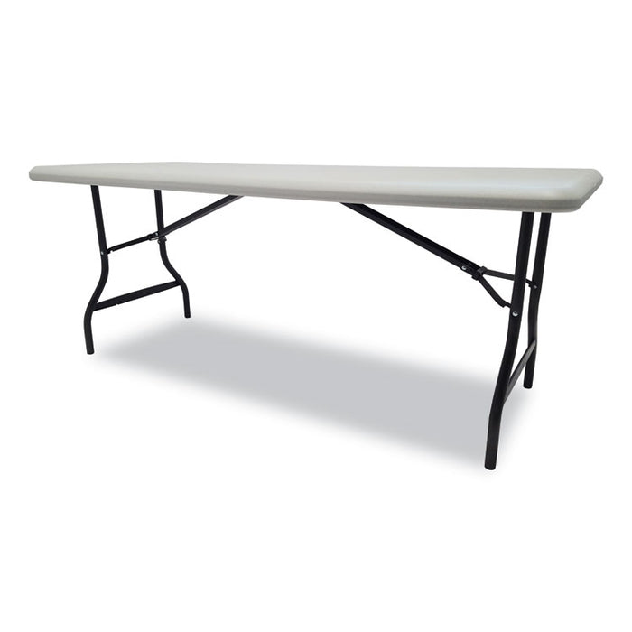 IndestrucTable Industrial Folding Table, Rectangular Top, 2,000 lb Capacity, 72 x 30 x 29, Platinum