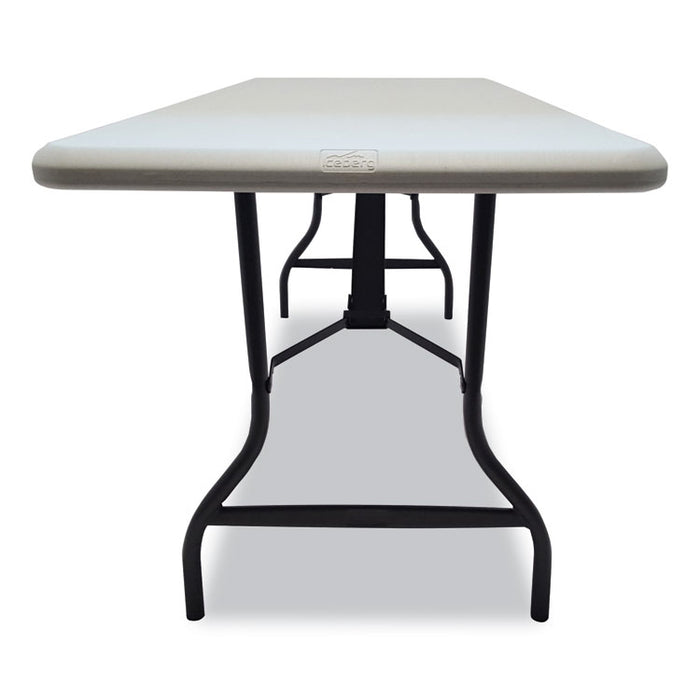 IndestrucTable Industrial Folding Table, Rectangular Top, 2,000 lb Capacity, 72 x 30 x 29, Platinum