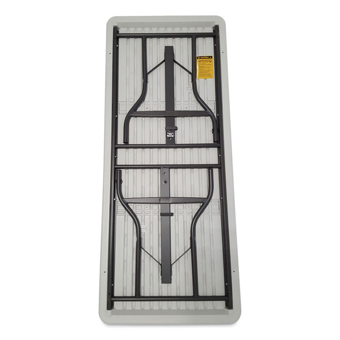 IndestrucTable Industrial Folding Table, Rectangular Top, 2,000 lb Capacity, 72 x 30 x 29, Platinum