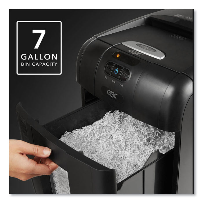 Stack-and-Shred 130X Auto Feed Super Cross-Cut Shredder, 130 Auto/6 Manual Sheet Capacity