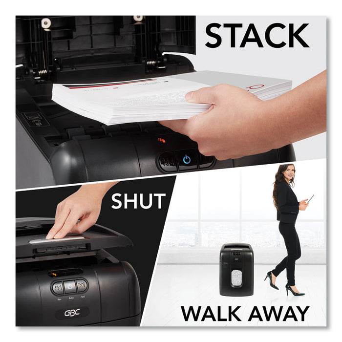 Stack-and-Shred 130X Auto Feed Super Cross-Cut Shredder, 130 Auto/6 Manual Sheet Capacity