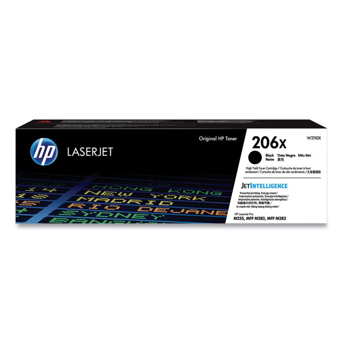 HP 206X, (W2110X) High Yield Black Original LaserJet Toner Cartridge