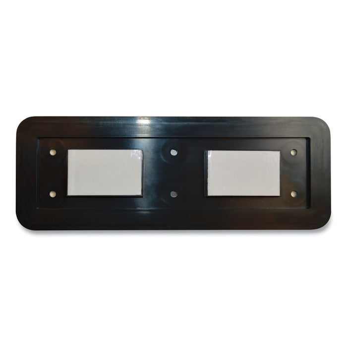 Brushed Metal Office Sign, No Soliciting, 9 x 3, Silver/Red