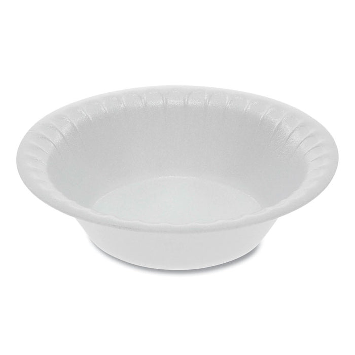 Laminated Foam Dinnerware, Bowl, 0.8 oz, 4.5" Diameter, White, 1,250/Carton