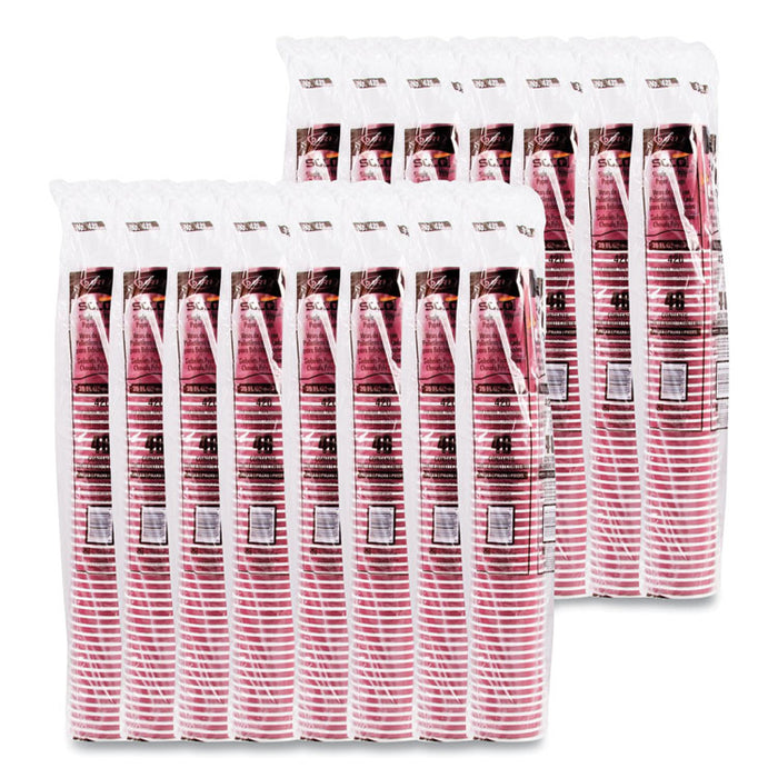 Polycoated Hot Paper Cups, 20 oz, Bistro Design, 600/Carton