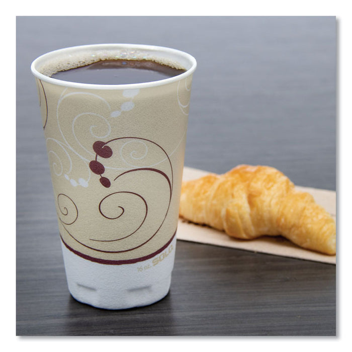 Symphony Design Trophy Foam Hot/Cold Drink Cups, 16 oz, 50/Pack, 15 Packs/Carton