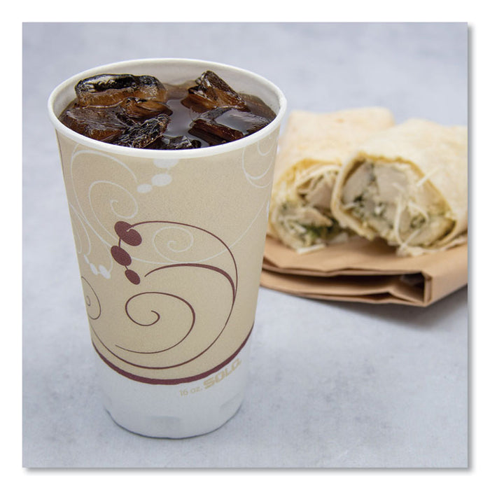 Symphony Design Trophy Foam Hot/Cold Drink Cups, 16 oz, 50/Pack, 15 Packs/Carton