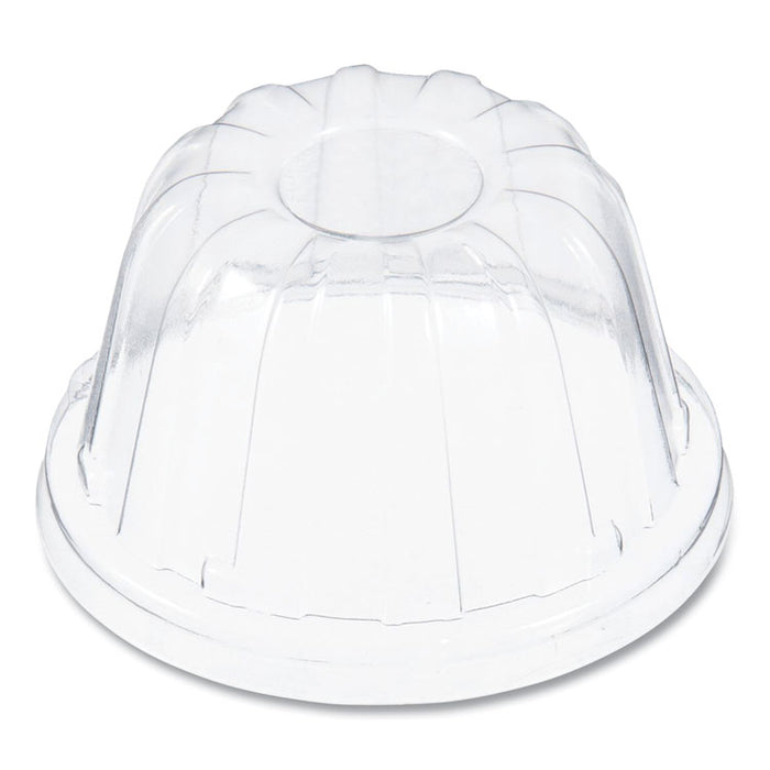 D-T Sundae/Cold Cup Lids, Fits 6, 8, 12 oz Foam Cups, Clear, 50/Pack, 20 Packs/Carton