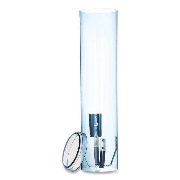 Large Pull-Type Water Cup Dispenser, Translucent Blue