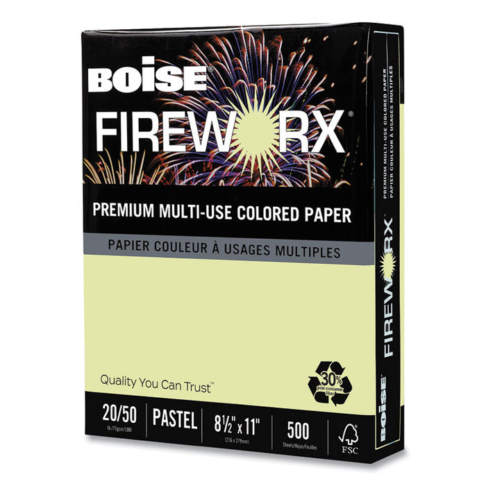 FIREWORX Premium Multi-Use Paper, 20lb, 8.5 x 11, Garden Springs Green, 500/Ream