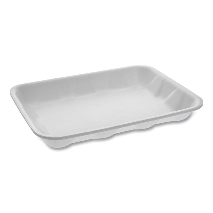 Meat Tray, #4D, 9.5 x 7 x 1.25, White, Foam, 500/Carton