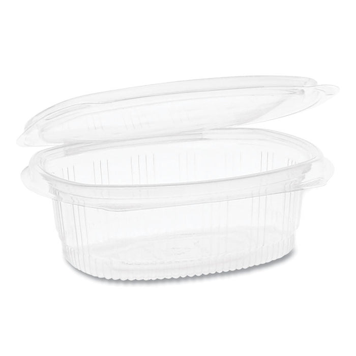 EarthChoice PET Hinged Lid Deli Container, 4.92 x 5.87 x 2.48, 16 oz, 1-Compartment, Clear, 200/Carton