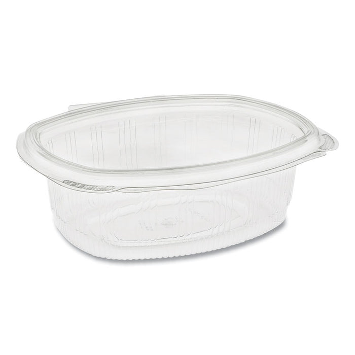 EarthChoice Recycled PET Hinged Container, 24 oz, 7.38 x 5.88 x 2.38, Clear, Plastic, 280/Carton