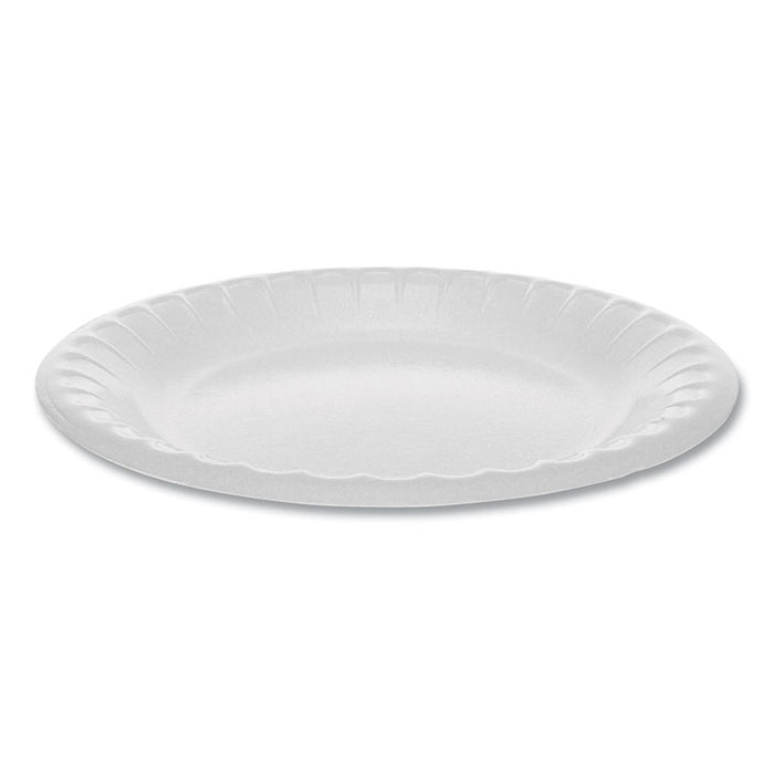 Laminated Foam Dinnerware, Plate, 6" Diameter, White, 1,000/Carton