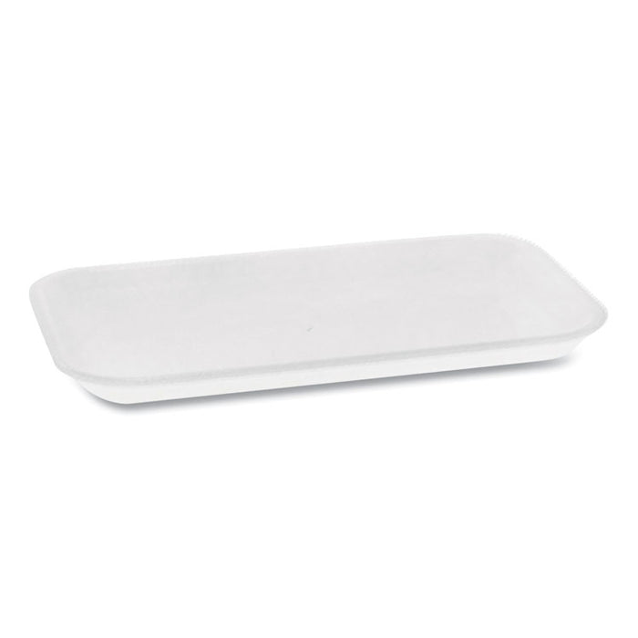 Supermarket Tray, #17, 8.3 x 4.8 x 0.65, White, Foam, 1,000/Carton