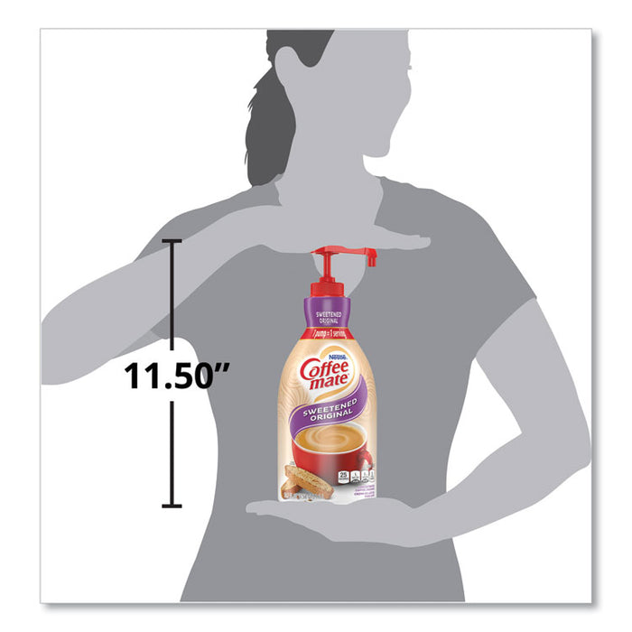 Liquid Coffee Creamer, Sweetened Original, 1500mL Pump Dispenser