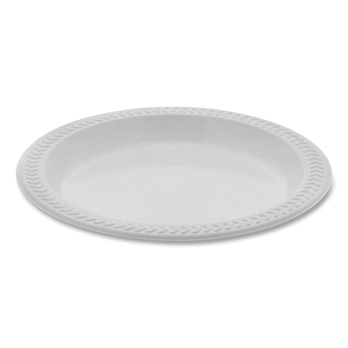 Meadoware Impact Plastic Dinnerware, Plate, 6" dia, White, 1,000/Carton