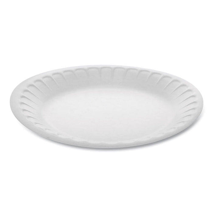 Placesetter Satin Non-Laminated Foam Dinnerware, Plate, 7" dia, White, 900/Carton
