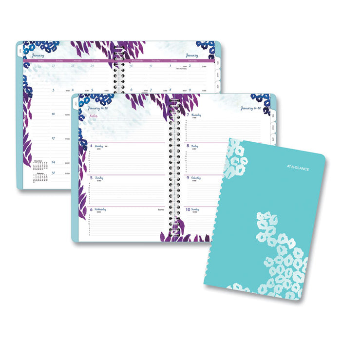 Wild Washes Weekly/Monthly Planner, 8 1/2 x 5 1/2, Floral, Animal, 2020