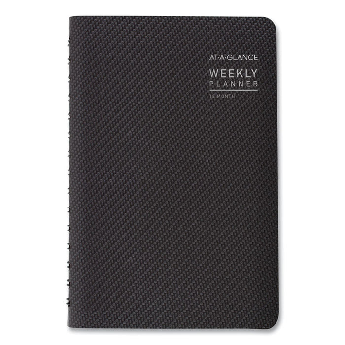 Contemporary Weekly/Monthly Planner, Block, 8 x 4 7/8, Graphite Cover, 2020