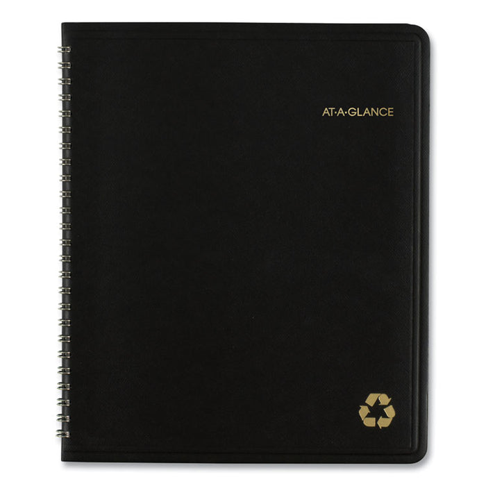 Recycled Monthly Planner, 8.75 x 6.88, Black, 2020