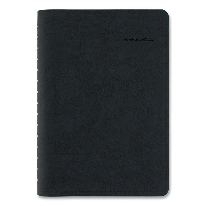 The Action Planner Daily Appointment Book, 8 x 4 3/4, Black, 2020