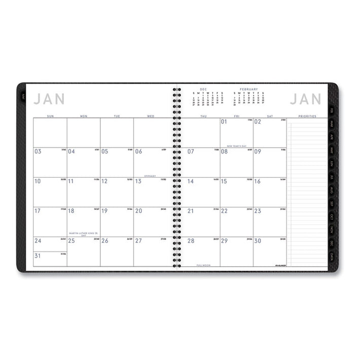 Contemporary Monthly Planner, Premium Paper, 11 x 9, Graphite Cover, 12-Month (Jan to Dec): 2023