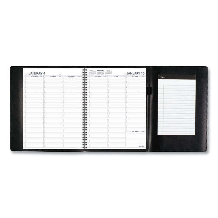 Plus Weekly Appointment Book, 10 7/8 x 8 1/4, Black, 2020-2021