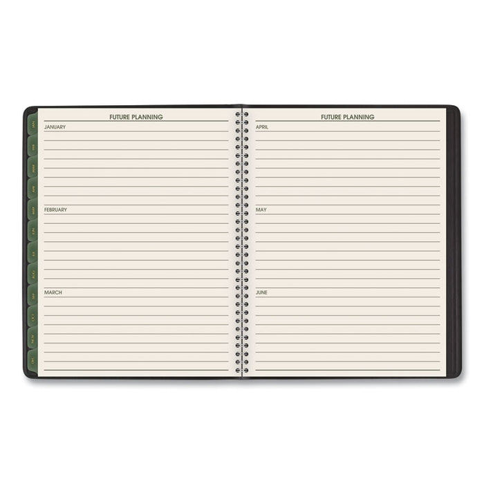 Recycled Weekly Vertical-Column Format Appointment Book, 8.75 x 7, Black Cover, 12-Month (Jan to Dec): 2023