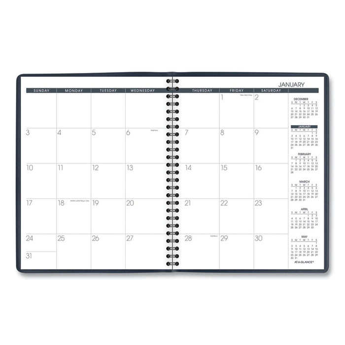 Monthly Planner, 8 3/4 x 6 7/8, Navy, 2020