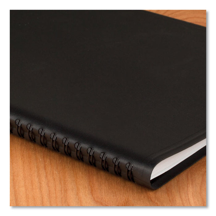 Weekly Planner Ruled for Open Scheduling, 8.75 x 6.75, Black Cover, 12-Month (Jan to Dec): 2023