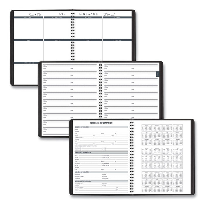 Monthly Planner in Business Week Format, 10 x 8, White, 2020