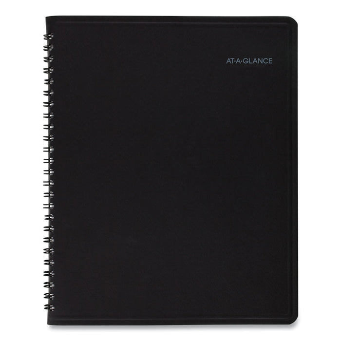 QuickNotes Monthly Planner, 8.75 x 7, Black Cover, 12-Month (Jan to Dec): 2023