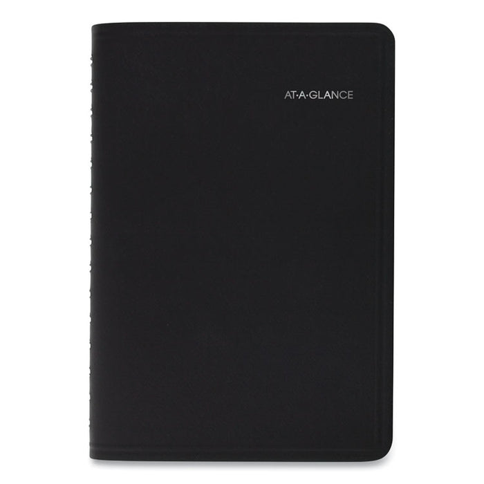 QuickNotes Daily/Monthly Appointment Book/Planner, 8 x 4 7/8, Black, 2020