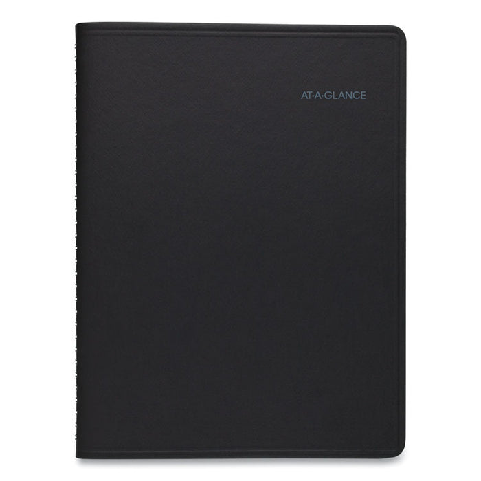 QuickNotes Weekly/Monthly Appointment Book, 10 7/8 x 8 1/4, Black, 2020