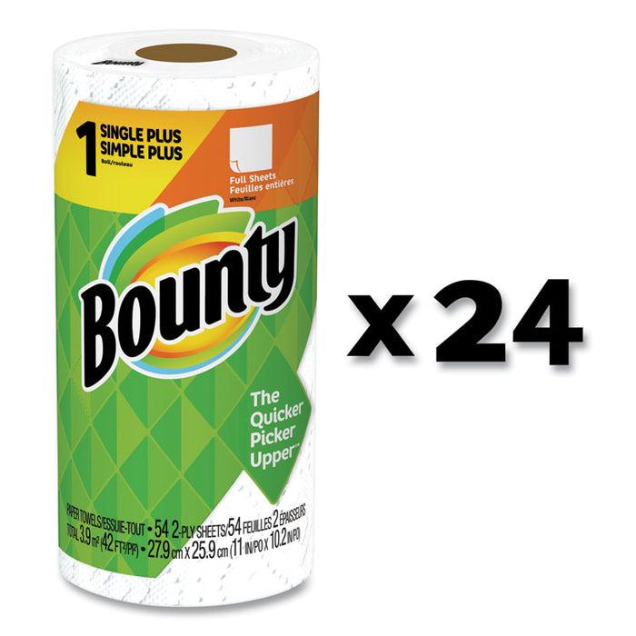 Paper Towels, 2-Ply, White, 54 Sheets/Roll, 24 Rolls/Carton