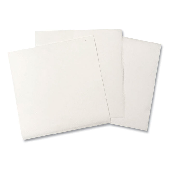 Beverage Napkins, 1-Ply, 9.5" x 9", White, 4000/Carton