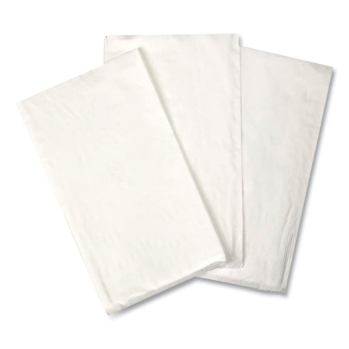 Dinner Napkins, 2-Ply, 14.50"W x 16.50"D, White