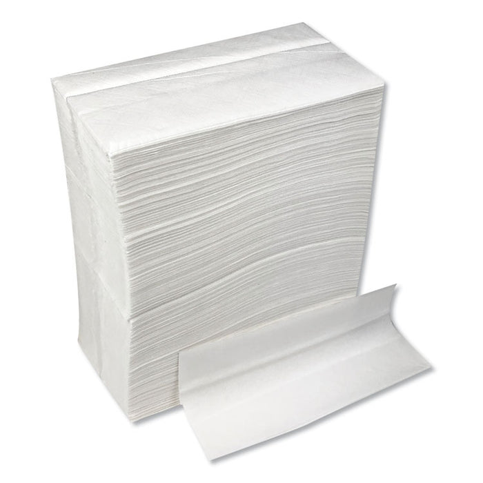 Tall-Fold Napkins, 1-Ply, 7 x 13 1/4, White, 10,000/Carton