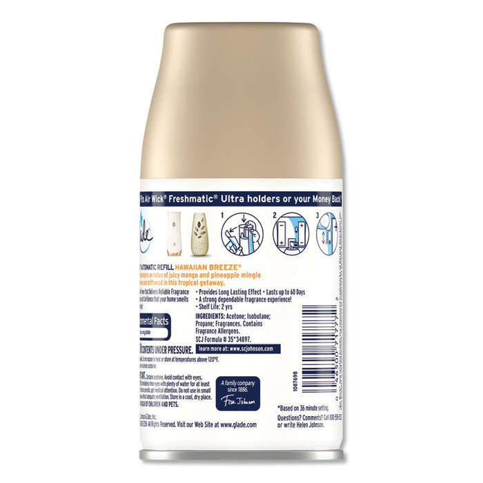 Automatic Air Freshener, Hawaiian Breeze, 6.2 oz