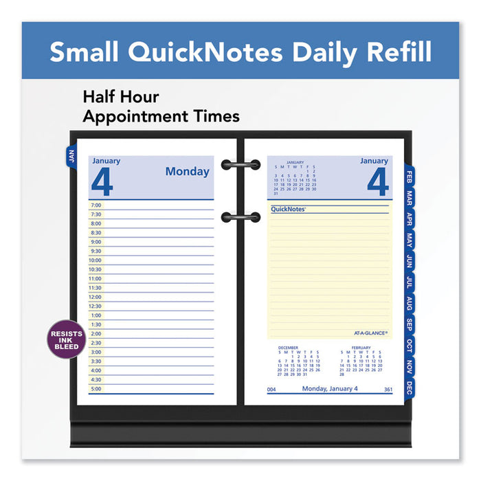 QuickNotes Desk Calendar Refill, 3 1/2 x 6, 2020