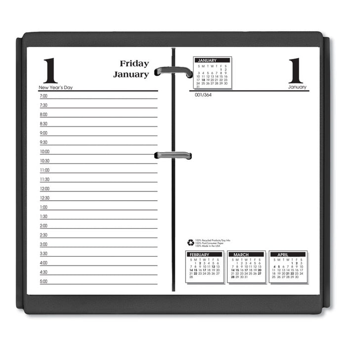 Economy Daily Desk Calendar Refill, 3.5 x 6, White Sheets, 2023