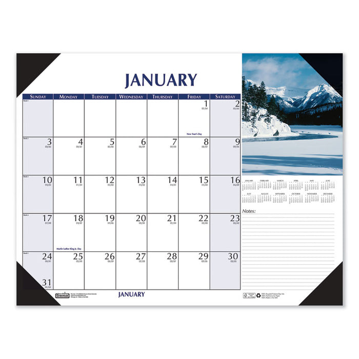 Earthscapes Scenic Desk Pad Calendar, 22 x 17, 2020